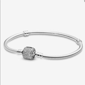 PANDORA SPARKLING PAVE CLASP BRACELET